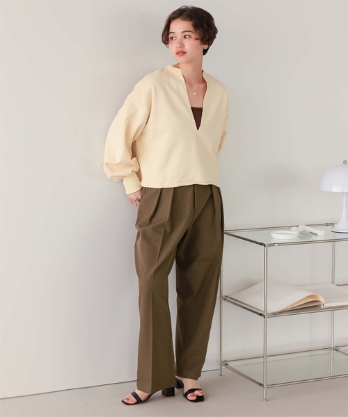 TT パイレーツパンツ KOBE LETTUCE ストレートパンツ レディース ハイウエスト タック