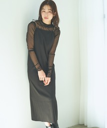 mysty woman | チェーンストラップ2Pワンピース 103977(ドレス)