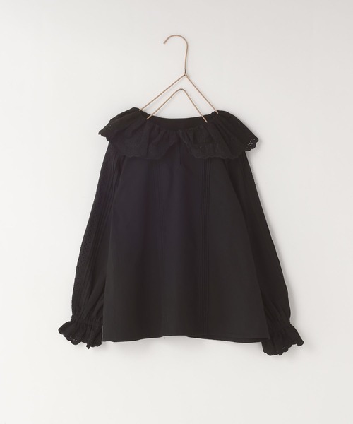 LOWRYS FARM（ローリーズファーム）の「レースエリブラウスＬＳ　996641（シャツ/ブラウス・キッズ・ホワイト/ブラック/レッド・110cm/120cm/130cm/140cm/150cm）」の3枚目の写真