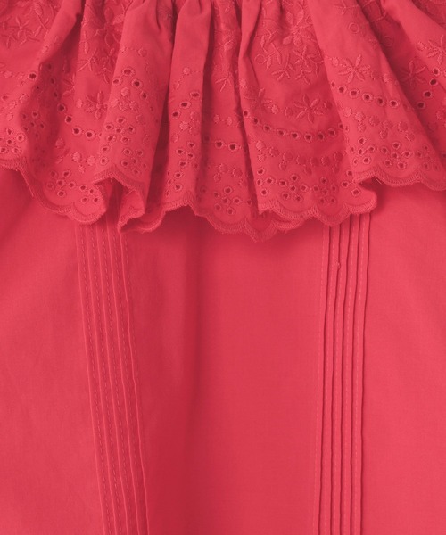 LOWRYS FARM（ローリーズファーム）の「レースエリブラウスＬＳ　996641（シャツ/ブラウス・キッズ・ホワイト/ブラック/レッド・110cm/120cm/130cm/140cm/150cm）」の17枚目の写真