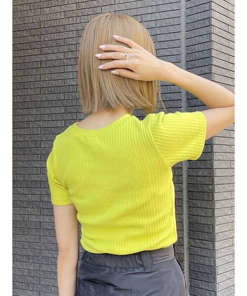 MURUA（ムルーア）の「ダブルジップカットトップス（Tシャツ/カットソー・レディース・ダークグレー/ブルー/ライトグリーン/アイボリー/ブラック・FREE）」の18枚目の写真