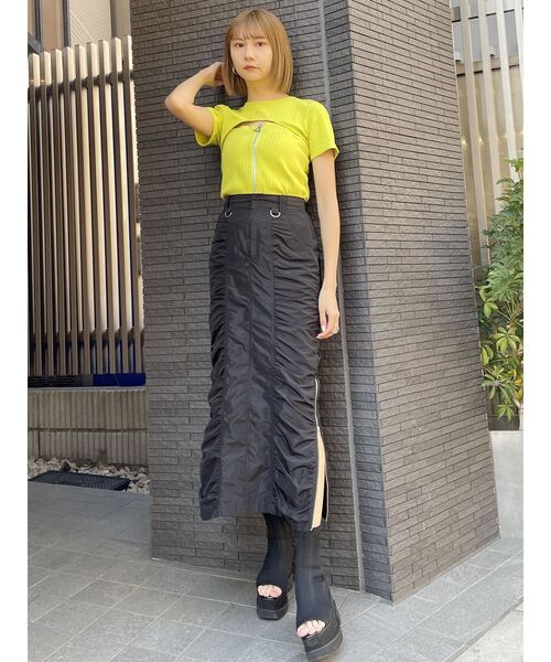 トップス m CHILLAXING embroideryベロアトップス｜マークスタイラー