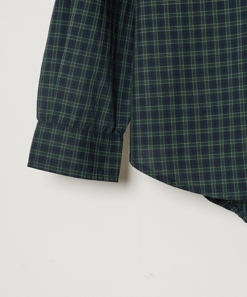 PARROTT CANVAS（パロットキャンバス）の「PARROTT CANVAS/パロットキャンバス BUTTON DOWN SHIRT-CHECK チェックボタンダウンシャツ（シャツ/ブラウス・レディース・ブラウン/グリーン・FREE）」の10枚目の写真