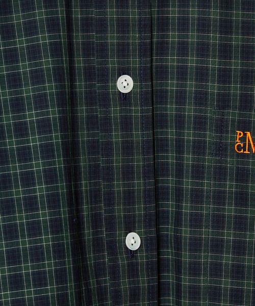 PARROTT CANVAS（パロットキャンバス）の「PARROTT CANVAS/パロットキャンバス BUTTON DOWN SHIRT-CHECK チェックボタンダウンシャツ（シャツ/ブラウス・レディース・ブラウン/グリーン・FREE）」の7枚目の写真