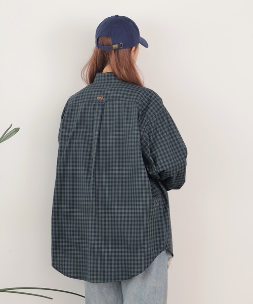 PARROTT CANVAS（パロットキャンバス）の「PARROTT CANVAS/パロットキャンバス BUTTON DOWN SHIRT-CHECK チェックボタンダウンシャツ（シャツ/ブラウス・レディース・ブラウン/グリーン・FREE）」の13枚目の写真