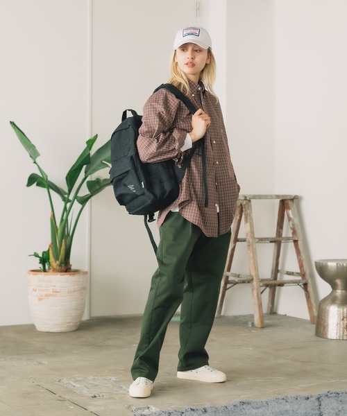 PARROTT CANVAS（パロットキャンバス）の「PARROTT CANVAS/パロットキャンバス BUTTON DOWN SHIRT-CHECK チェックボタンダウンシャツ（シャツ/ブラウス・レディース・ブラウン/グリーン・FREE）」の20枚目の写真