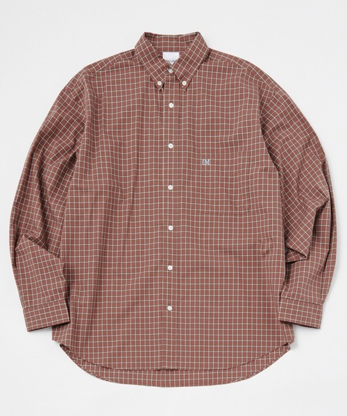 PARROTT CANVAS（パロットキャンバス）の「PARROTT CANVAS/パロットキャンバス BUTTON DOWN SHIRT-CHECK チェックボタンダウンシャツ（シャツ/ブラウス・レディース・ブラウン/グリーン・FREE）」の16枚目の写真