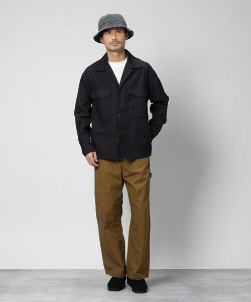 BACK NUMBER(バックナンバー)の「BACK NUMBER(バックナンバー)ミリタリーシャツジャケット(シャツ/ブラウス・メンズ・オリーブ/ブラック・S/M/L/XL)」の4枚目の写真