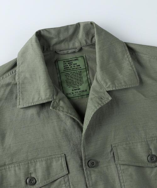 BACK NUMBER(バックナンバー)の「BACK NUMBER(バックナンバー)ミリタリーシャツジャケット(シャツ/ブラウス・メンズ・オリーブ/ブラック・S/M/L/XL)」の19枚目の写真