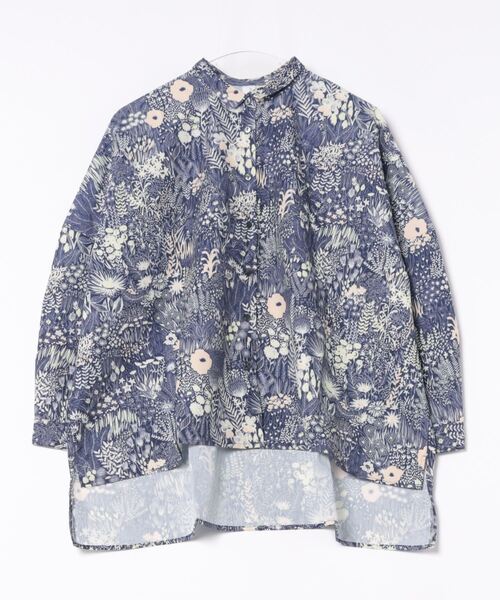 【セール】(BD)【ihana】フラワー ガーデン プリント ワイド シャツ ブラウス（シャツ/ブラウス）｜BARNDOOR（バーンドア）