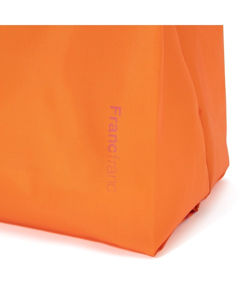 セール】バイカラー エコバッグ S オレンジ（トートバッグ