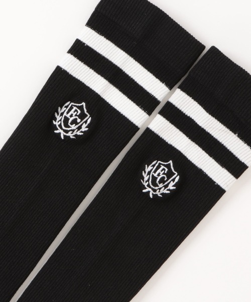 FCMM（エフシーエムエム）の「【日本限定アイテム】2LINE HI SOCKS/ツーラインハイソックス（ソックス/靴下・レディース・ブラック/ホワイト/グレー・FREE）」の4枚目の写真