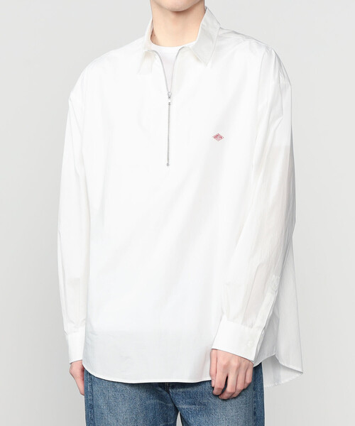 DANTON（ダントン）の「DANTON | コットン ハーフジップシャツ