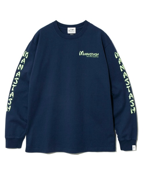 MANASTASH(マナスタッシュ)の「MANASTASH/マナスタッシュ DRAGON L/S TEE(Tシャツ/カットソー・メンズ・ホワイト/ネイビー・LARGE/MEDIUM)」の12枚目の写真