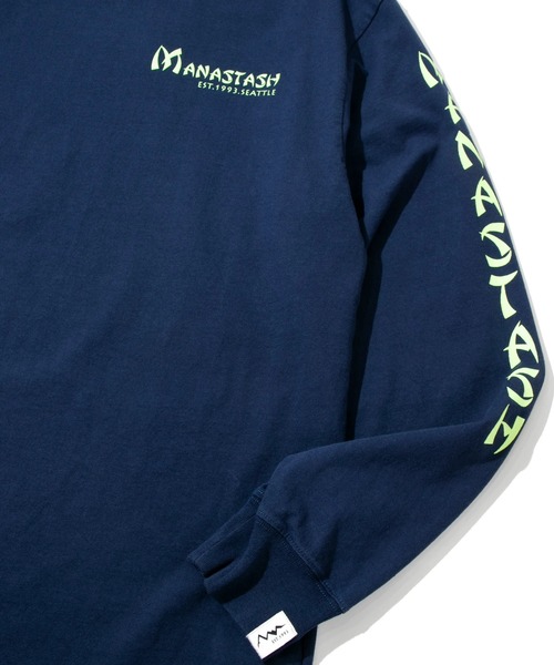 MANASTASH(マナスタッシュ)の「MANASTASH/マナスタッシュ DRAGON L/S TEE(Tシャツ/カットソー・メンズ・ホワイト/ネイビー・LARGE/MEDIUM)」の15枚目の写真