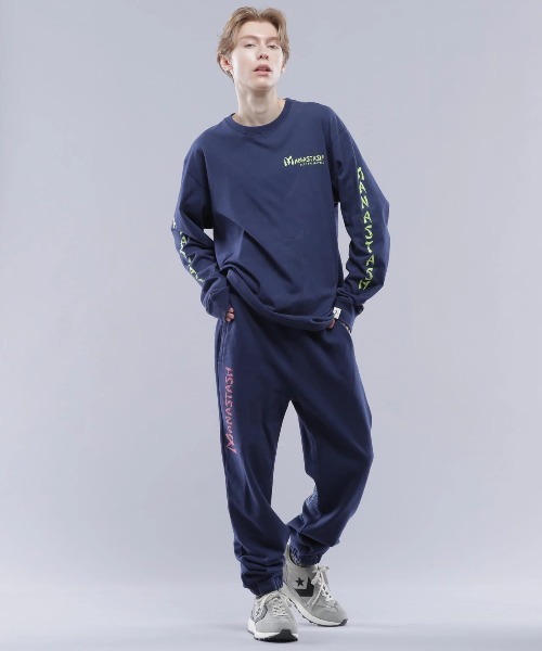 MANASTASH(マナスタッシュ)の「MANASTASH/マナスタッシュ DRAGON L/S TEE(Tシャツ/カットソー・メンズ・ホワイト/ネイビー・LARGE/MEDIUM)」の4枚目の写真