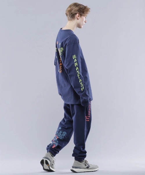 MANASTASH(マナスタッシュ)の「MANASTASH/マナスタッシュ DRAGON L/S TEE(Tシャツ/カットソー・メンズ・ホワイト/ネイビー・LARGE/MEDIUM)」の5枚目の写真