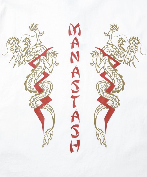MANASTASH(マナスタッシュ)の「MANASTASH/マナスタッシュ DRAGON L/S TEE(Tシャツ/カットソー・メンズ・ホワイト/ネイビー・LARGE/MEDIUM)」の7枚目の写真