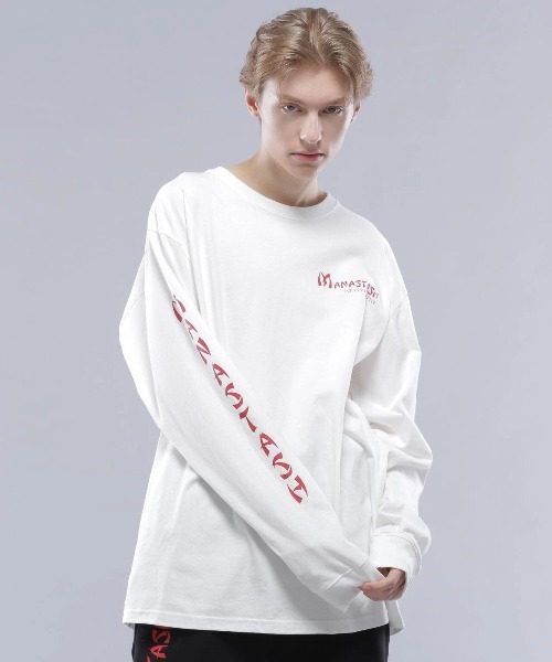 MANASTASH(マナスタッシュ)の「MANASTASH/マナスタッシュ DRAGON L/S TEE(Tシャツ/カットソー・メンズ・ホワイト/ネイビー・LARGE/MEDIUM)」の8枚目の写真