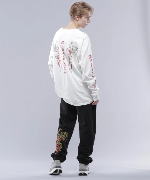 MANASTASH(マナスタッシュ)の「MANASTASH/マナスタッシュ DRAGON L/S TEE(Tシャツ/カットソー・メンズ・ホワイト/ネイビー・LARGE/MEDIUM)」の11枚目の写真