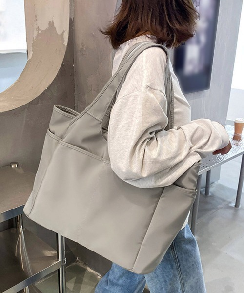 Miniministore(ミニミニストア)の「ナイロントートバッグ レディース 大容量(トートバッグ・レディース・ピンク/ミント/ラベンダー/ブラック/グレー/ブルーグレー・FREE)」の3枚目の写真