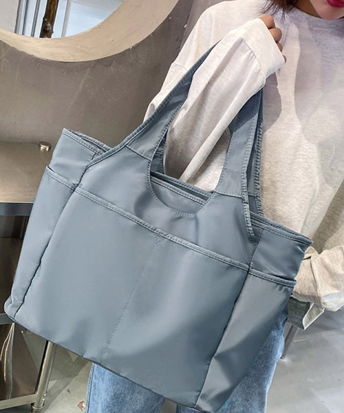 Miniministore(ミニミニストア)の「ナイロントートバッグ レディース 大容量(トートバッグ・レディース・ピンク/ミント/ラベンダー/ブラック/グレー/ブルーグレー・FREE)」の18枚目の写真