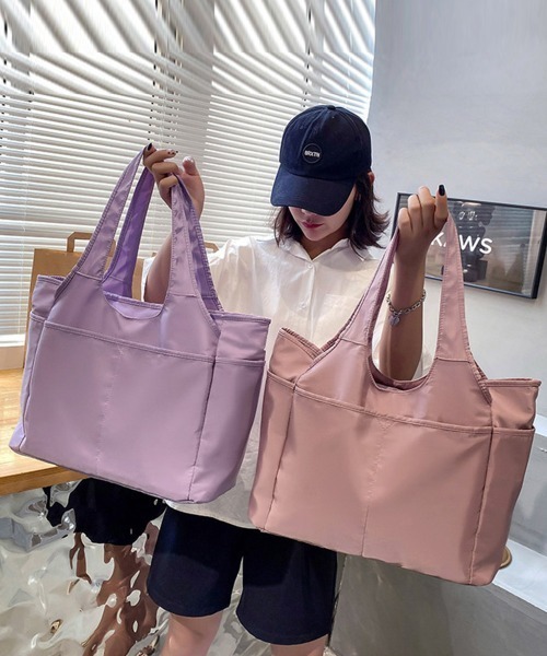 Miniministore(ミニミニストア)の「ナイロントートバッグ レディース 大容量(トートバッグ・レディース・ピンク/ミント/ラベンダー/ブラック/グレー/ブルーグレー・FREE)」の15枚目の写真