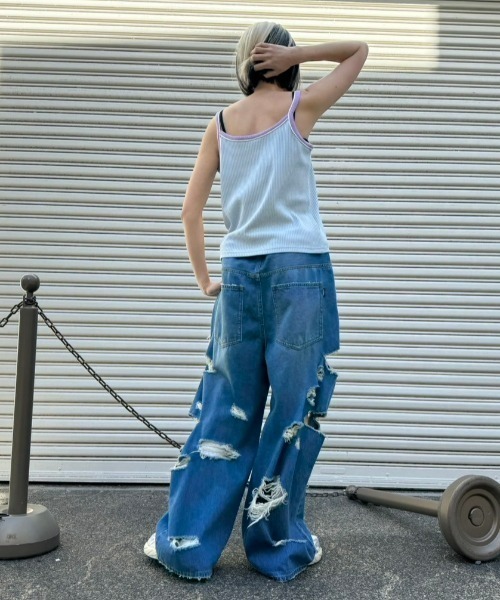 Candy Stripper（キャンディストリッパー）の「WIMP SURF RIDER キャミソール（キャミソール・レディース・ピンク/ブラック/ライトブルー・2）」の13枚目の写真