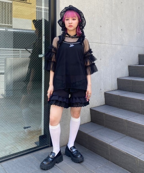 Candy Stripper（キャンディストリッパー）の「WIMP SURF RIDER キャミソール（キャミソール・レディース・ピンク/ブラック/ライトブルー・2）」の4枚目の写真