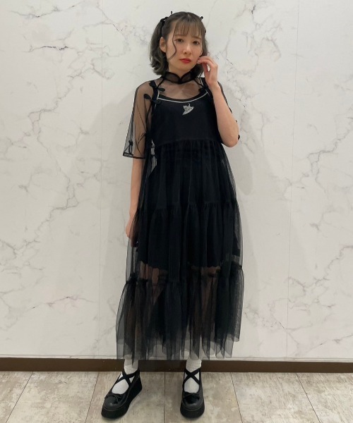 Candy Stripper（キャンディストリッパー）の「WIMP SURF RIDER キャミソール（キャミソール・レディース・ピンク/ブラック/ライトブルー・2）」の6枚目の写真