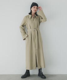 ショルダータックシャツワンピ