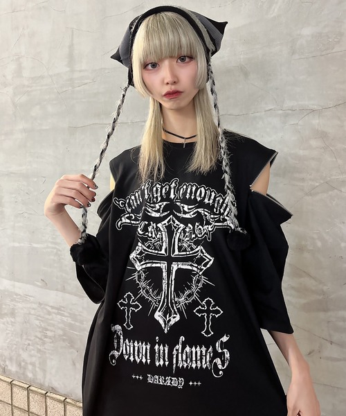 tシャツ ジップデザイン半袖Tシャツ レディース 楽天市場】ジップデザインTシャツ Tシャツ レディース トップス