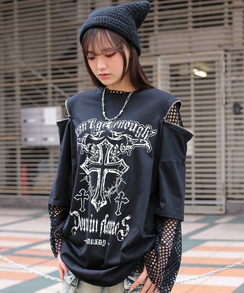 【新品・タグ付】archivio 半袖　36 DARRDY（ダーディー）の「【DARRDY/ダーディー】肩ジップクロス