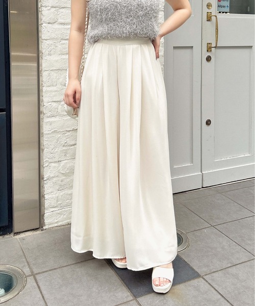 INGNI（イング）の「ジョーゼットスカンツ（その他パンツ・レディース・ライトグリーン/ブラック/アイボリー/グレー系その他・FREE）」の2枚目の写真