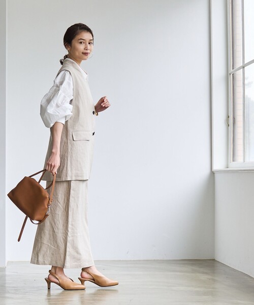 coen(コーエン)の「【RONEL】European Flax(ヨーロピアンフレックス) ナロースカート(セットアップ対応可能)(スカート・レディース・ロイヤルブルー/ベージュ・M/S)」の22枚目の写真