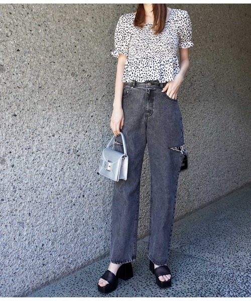 ANAP(アナップ)の「メッシュ厚底ストラップサンダル(サンダル・レディース・ホワイト/ブラック・M/L)」の11枚目の写真