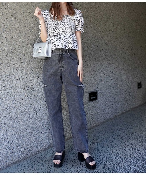 ANAP(アナップ)の「メッシュ厚底ストラップサンダル(サンダル・レディース・ホワイト/ブラック・M/L)」の12枚目の写真