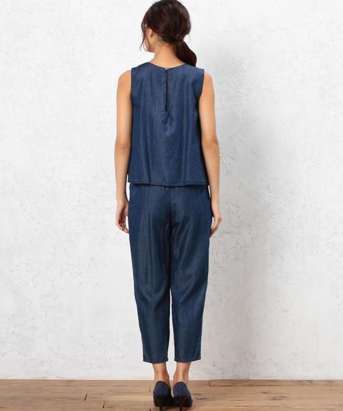 green label relaxing（グリーンレーベルリラクシング）の「CB DNM オールインワン ◆（つなぎ/オールインワン・レディース・ネイビー・36/38）」の10枚目の写真