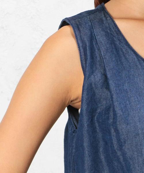 green label relaxing（グリーンレーベルリラクシング）の「CB DNM オールインワン ◆（つなぎ/オールインワン・レディース・ネイビー・36/38）」の7枚目の写真