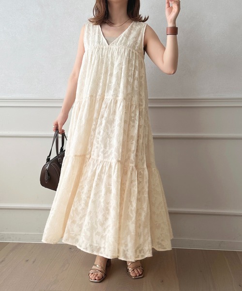 apres jour(アプレジュール)の「2WAYノースリーブティアードワンピース【ZOZOTOWN限定アイテム】(ワンピース・レディース・カーキ/アイボリー/ブラック/モカ・X-LARGE/フリー)」の22枚目の写真