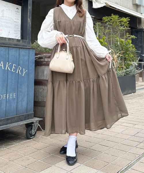 セール】2WAYノースリーブティアードワンピース【ZOZOTOWN限定アイテム