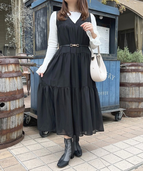 セール】2WAYノースリーブティアードワンピース【ZOZOTOWN限定アイテム