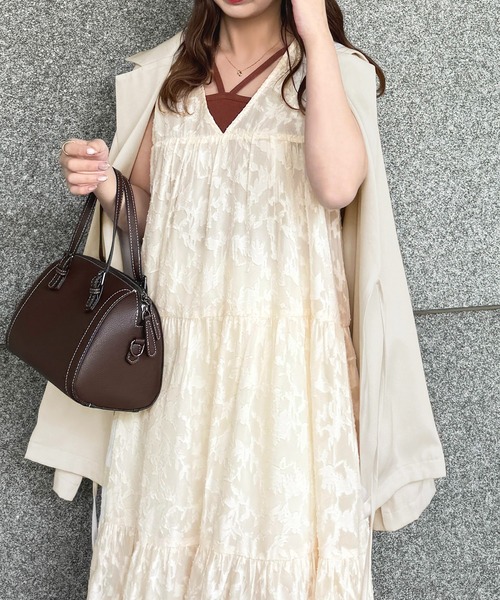 apres jour(アプレジュール)の「2WAYノースリーブティアードワンピース【ZOZOTOWN限定アイテム】(ワンピース・レディース・カーキ/アイボリー/ブラック/モカ・X-LARGE/フリー)」の5枚目の写真