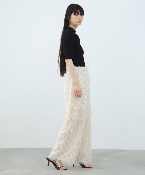 CODE A(コードエー)の「◆feather jacquard easy pants(その他パンツ・レディース・ブラック/オフホワイト・36/38)」の15枚目の写真