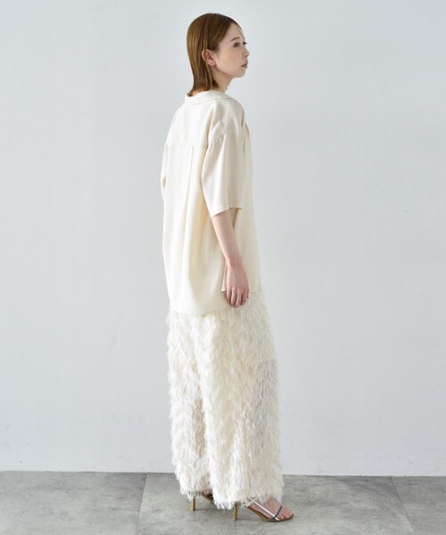 CODE A(コードエー)の「◆feather jacquard easy pants(その他パンツ・レディース・ブラック/オフホワイト・36/38)」の20枚目の写真