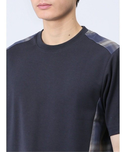 renoma HOMME（レノマオム）の「【ウォッシャブル】レノマ オム 布帛使い クルーネック半袖Tシャツ（Tシャツ/カットソー・メンズ・ホワイト/ネイビー・MEDIUM/LARGE/X-LARGE）」の17枚目の写真