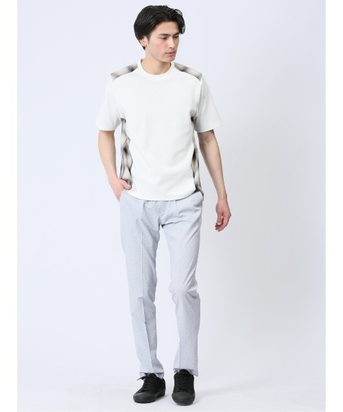 renoma HOMME（レノマオム）の「【ウォッシャブル】レノマ オム 布帛使い クルーネック半袖Tシャツ（Tシャツ/カットソー・メンズ・ホワイト/ネイビー・MEDIUM/LARGE/X-LARGE）」の20枚目の写真