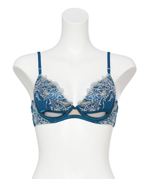 RAVIJOUR　ラヴィジュール レーシーフェザー　グラマーアップ ブラ　H75 レーシーフェザー グラマーアップ ブラ（ブラジャー）｜RAVIJOUR