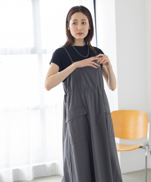GLOBAL WORK（グローバルワーク）の「エアかる多機能キャミワンピース/109271（ワンピース・レディース・カーキ/ブラック/グレー・FREE）」の17枚目の写真