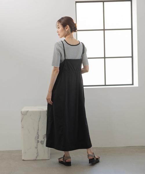 GLOBAL WORK（グローバルワーク）の「エアかる多機能キャミワンピース/109271（ワンピース・レディース・カーキ/ブラック/グレー・FREE）」の7枚目の写真